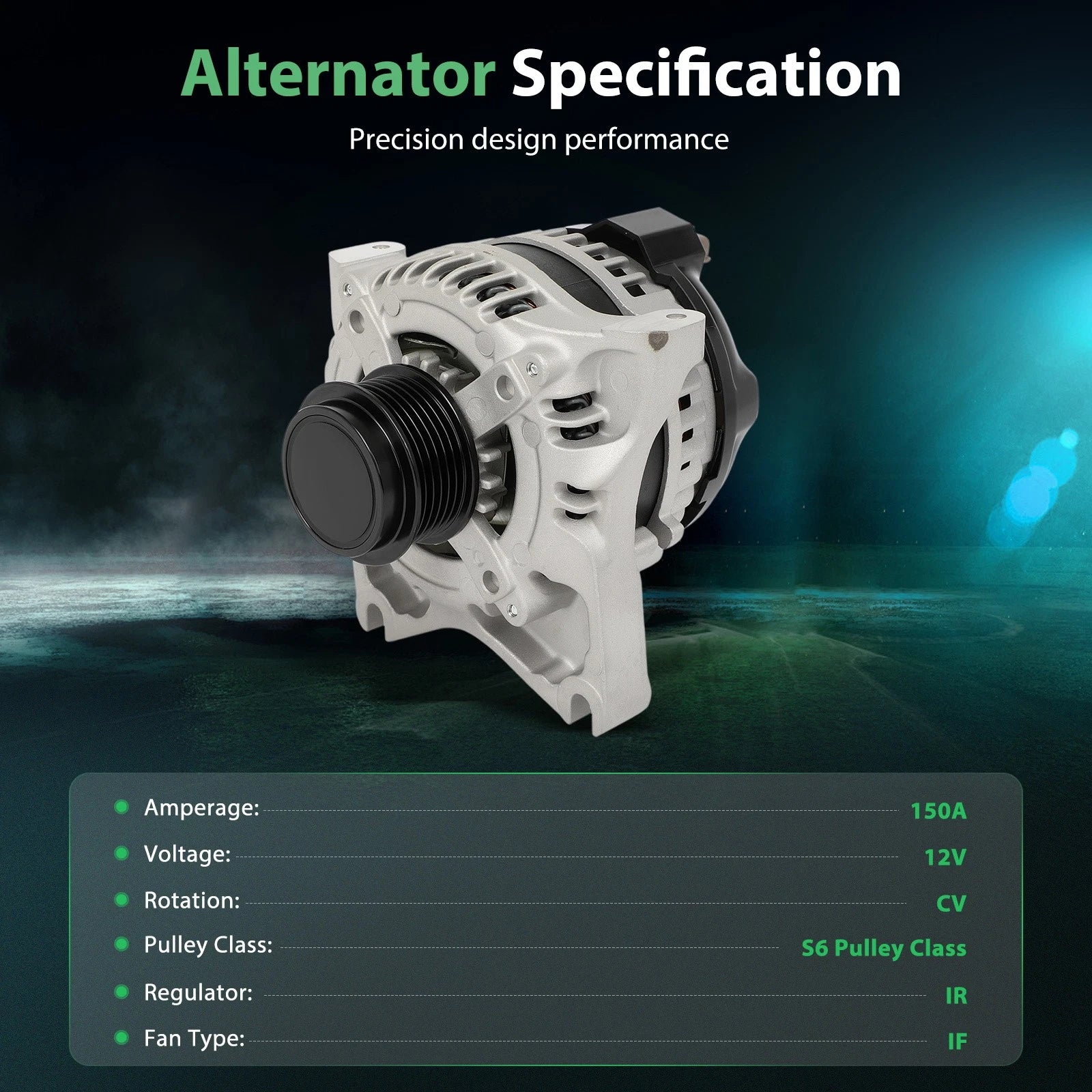 150A Alternator for Ford Mustang V8 2009-2010
