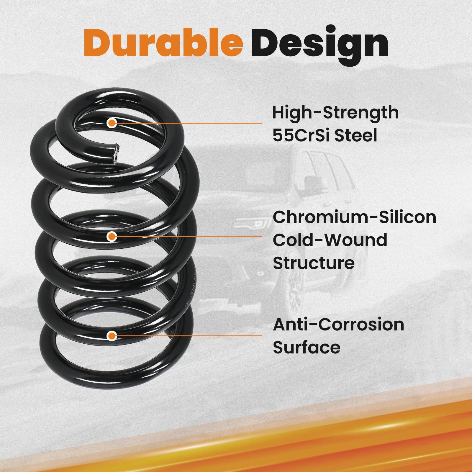 3" Front Drop Coils for Chevy Silverado GMC Sierra 1500 Cadillac Escalade (2007-2015)