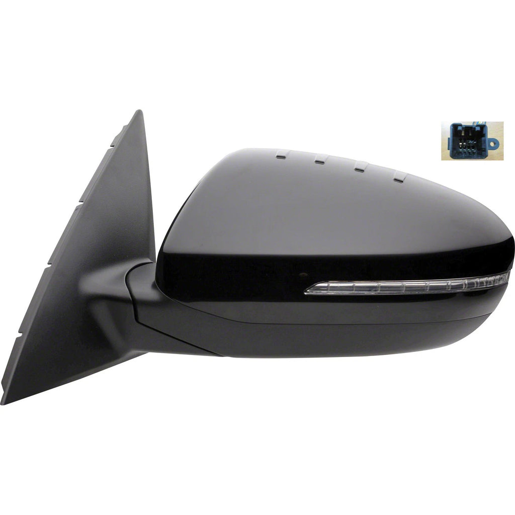 Replacement Ready to Paint Driver Side Power Mirror w/Heated Glass