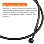 14" Black Stainless Brake Line Kit for Harley Softail (2011–2015) ABS