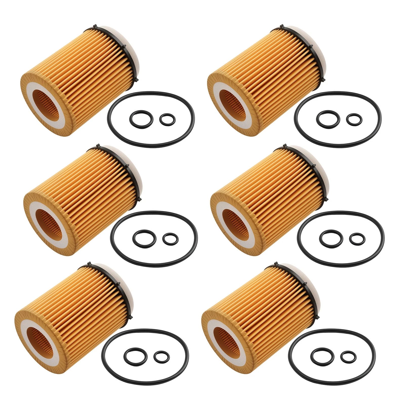 6x Oil Filters HU7116z for Mercedes-Benz A-Class C-Class E-Class CLA GLA GLB GLC GLE (2013–2023)
