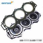 Head Cylinder & Gasket Set for Yamaha Outboard 2T 85-90HP (688-11111, 688-11181)