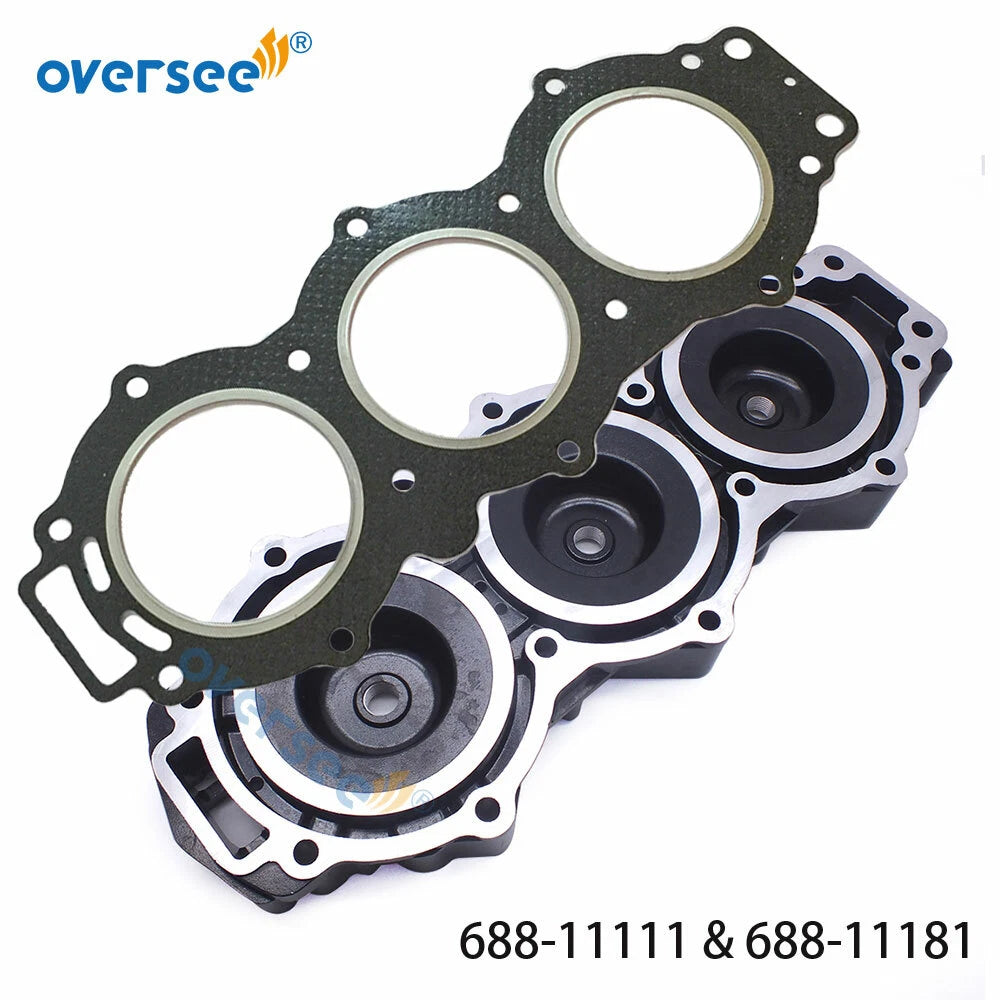 Head Cylinder & Gasket Set for Yamaha Outboard 2T 85-90HP (688-11111, 688-11181)