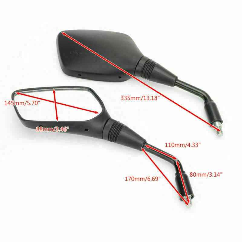 Rearview Side Mirror for Suzuki GW250 Inazuma (2014–2017), DL250 V-Strom (2006–2018) T9