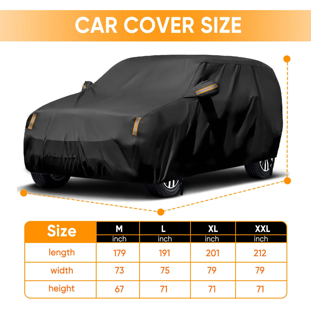 Universal Full SUV Car Cover Waterproof Outdoor Protection (M-XXL)