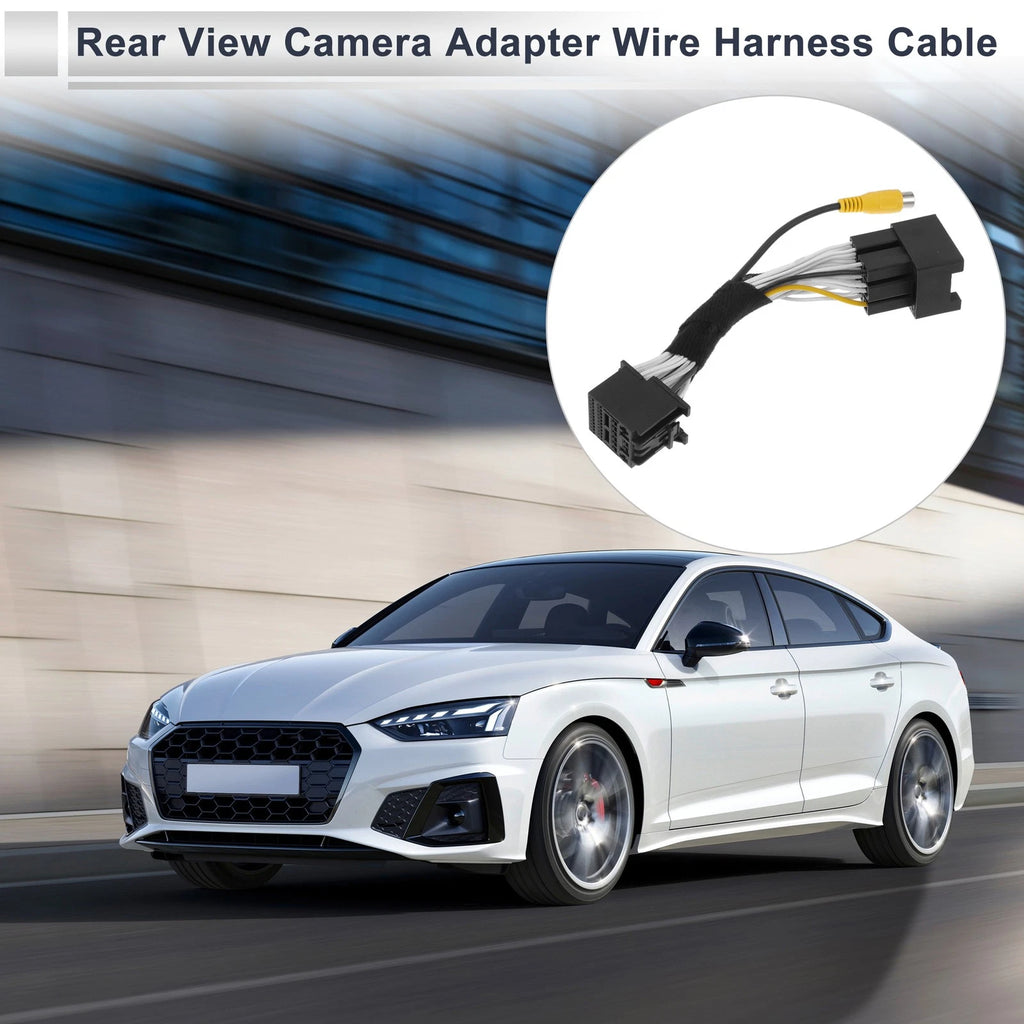 Rear View Camera Adapter Wire Harness Cable for Ford Focus (2019) RCA 30 Pin