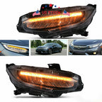 Sequential Turn Signal LED Headlight for Honda Civic (2016-2019)