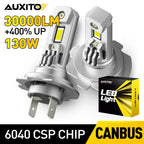 Set of 2 AUXITO H4 9003 LED Headlight Bulbs for High Low Beam