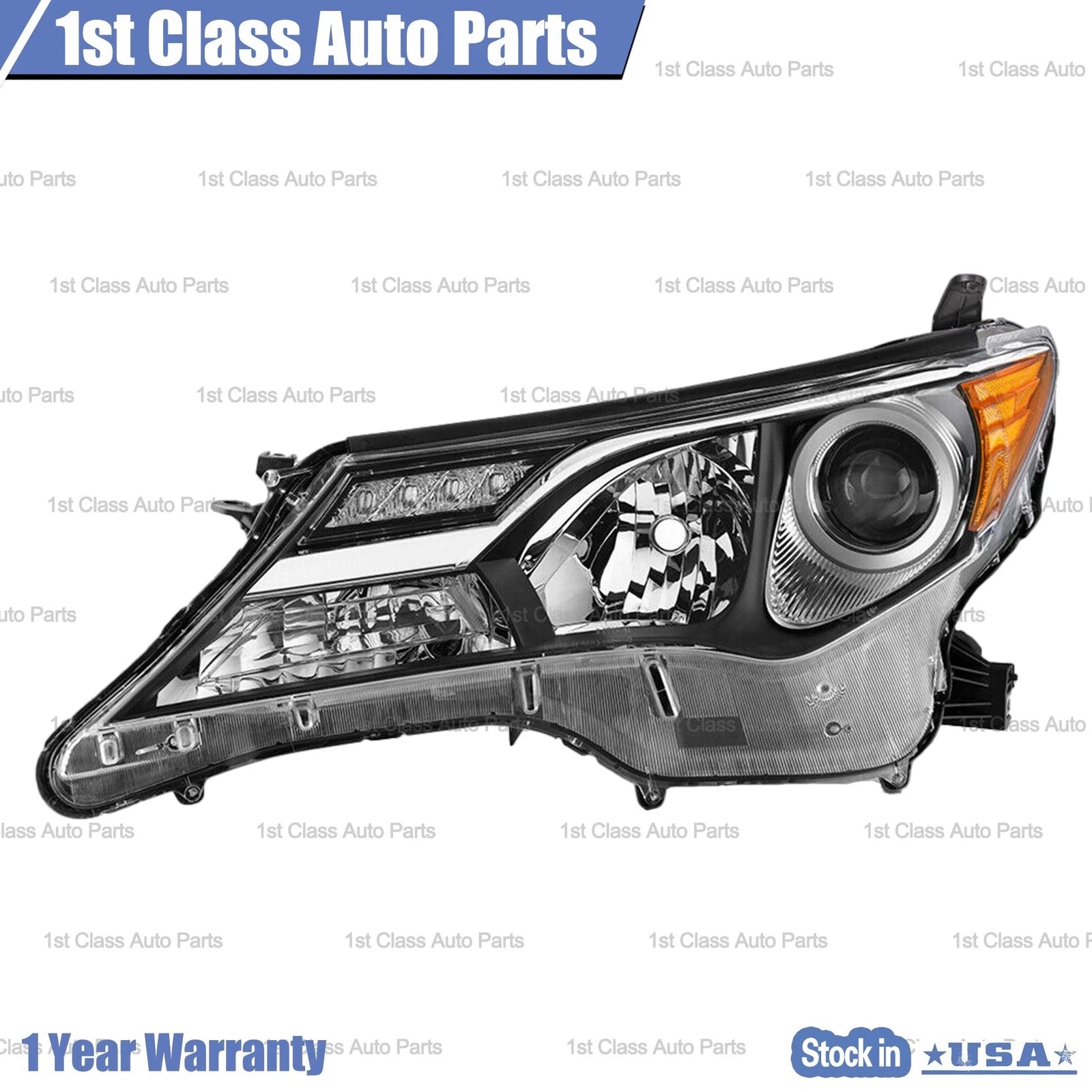 Left Headlight for Toyota RAV4 (2013-2015) Chrome Housing
