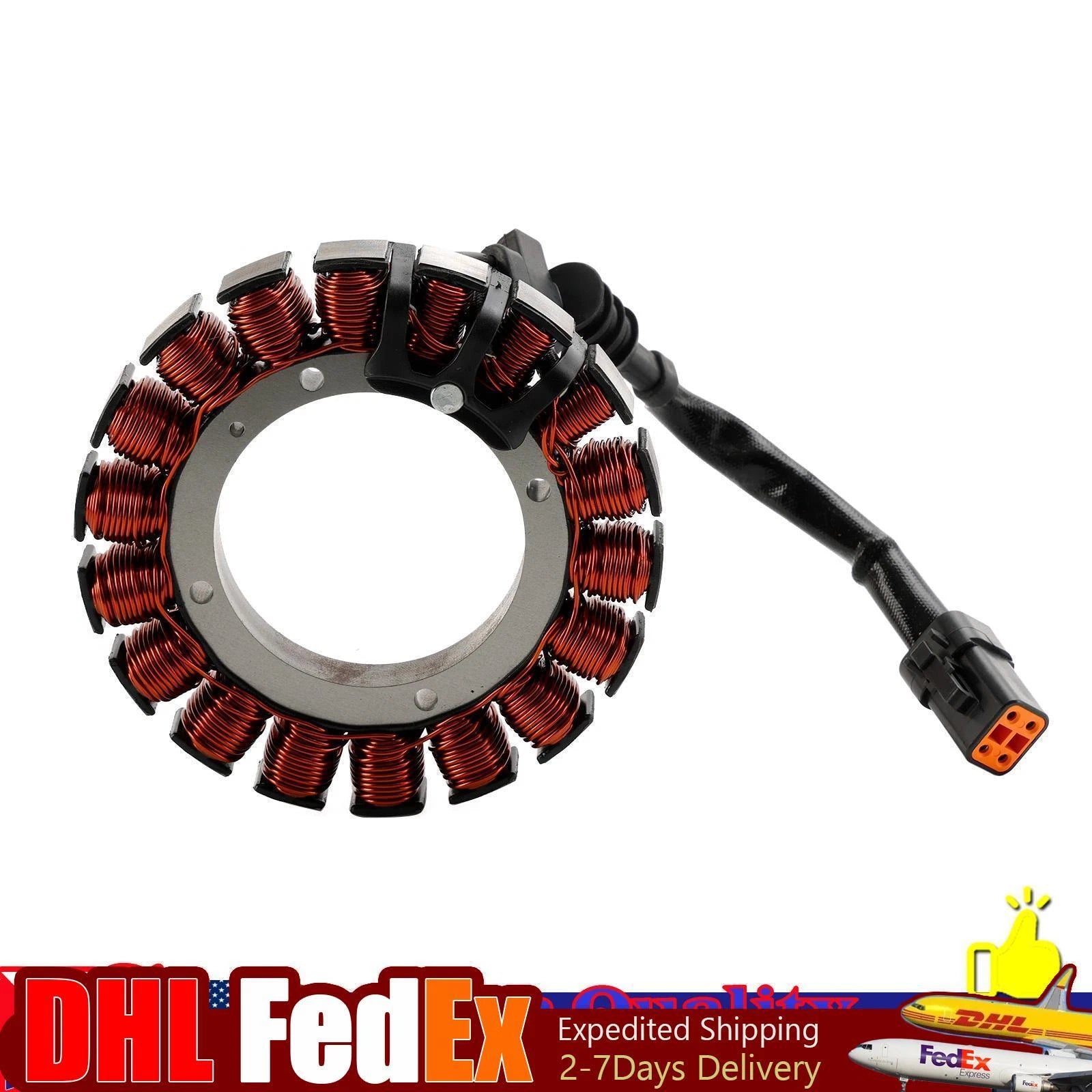 38Amp Stator 3 Phase for Softail FLST FXST (2001–2006) & Dyna FXD (2004–2006) 30017-01/A/B