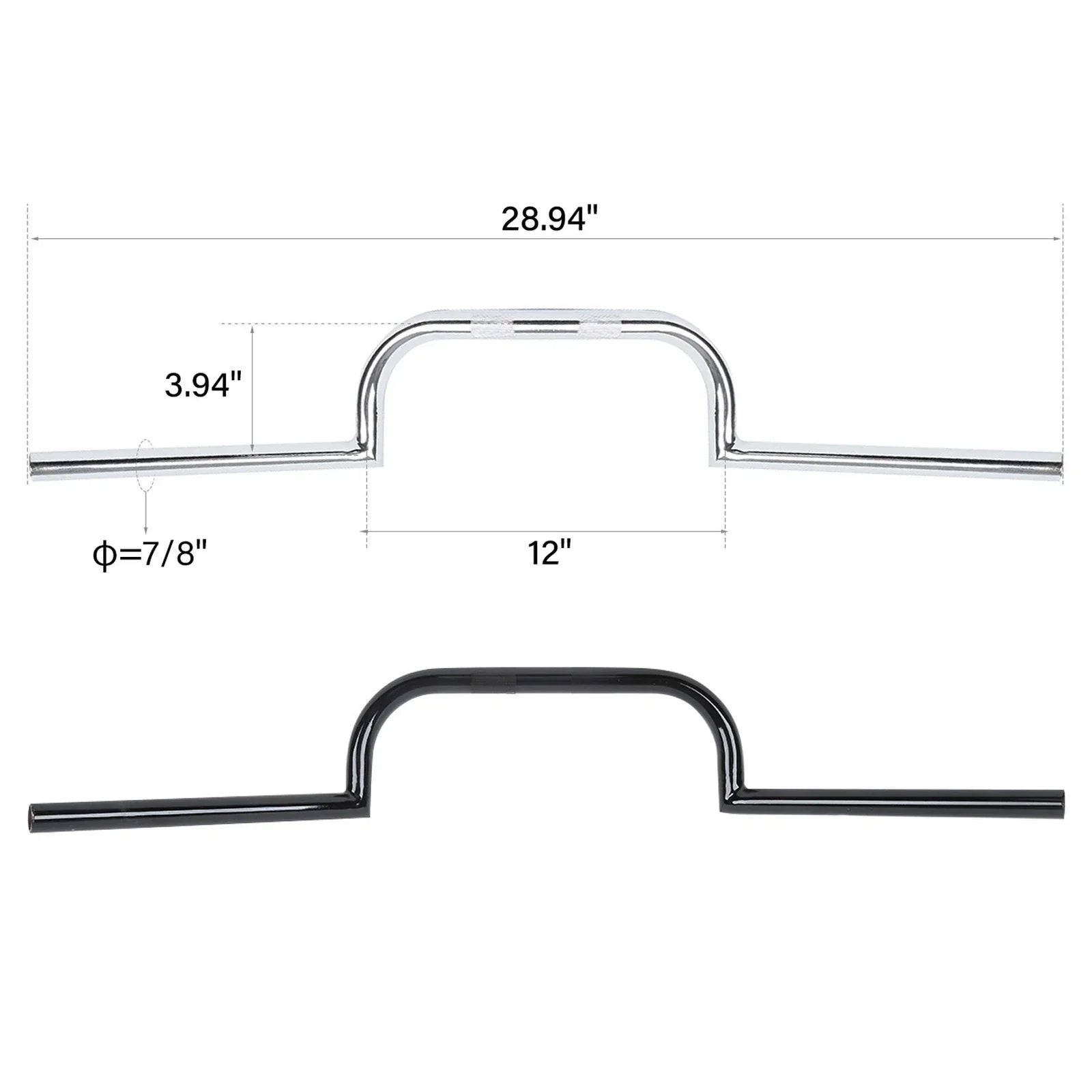 7/8" Cafe Racer Handlebar for Honda CB GS XS 650 750 850 900