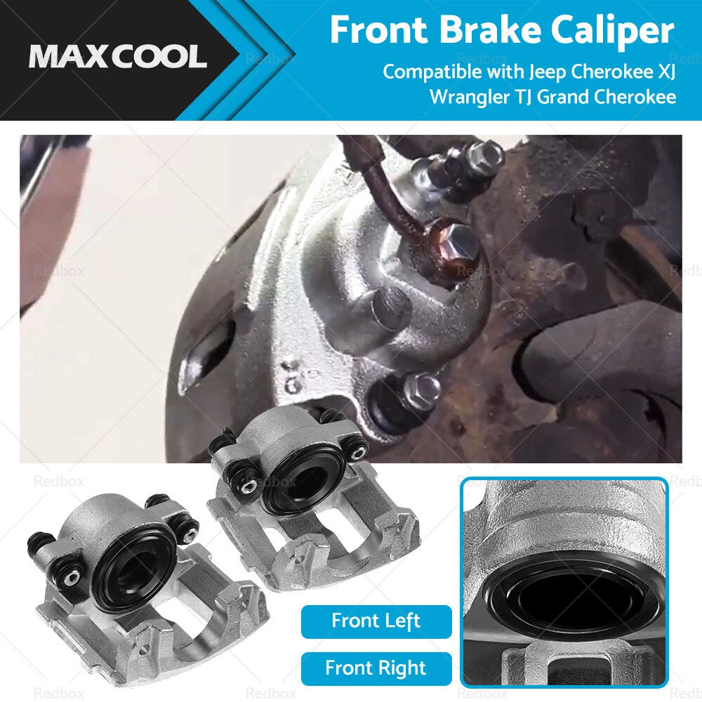 Brake Caliper Set of 2 for Jeep Cherokee XJ Wrangler TJ Grand Cherokee