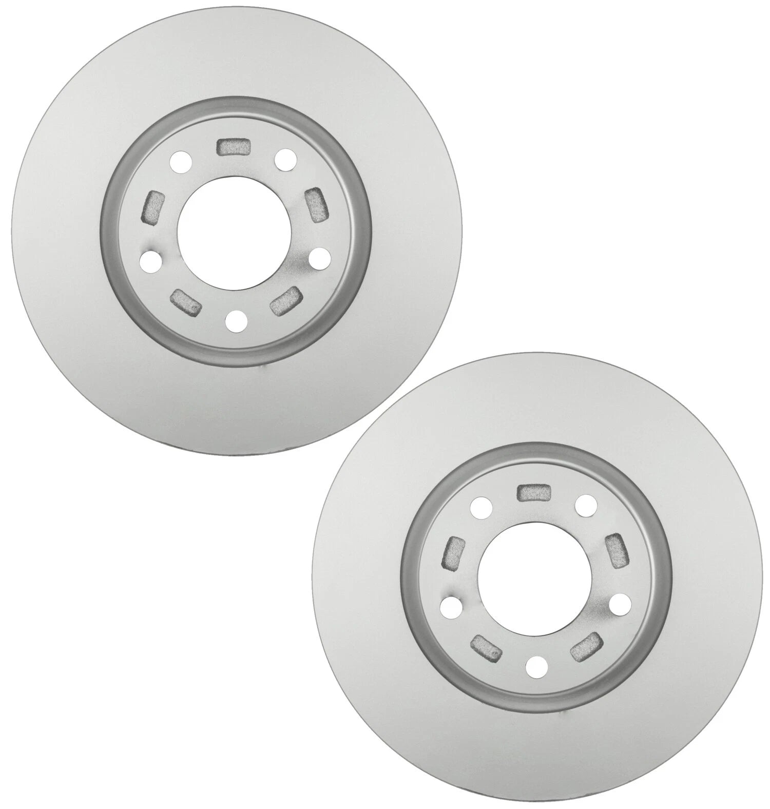 Set of 2 Bosch QuietCast Front Vented Brake Disc Rotors for Mazda 3 (2004–2013)