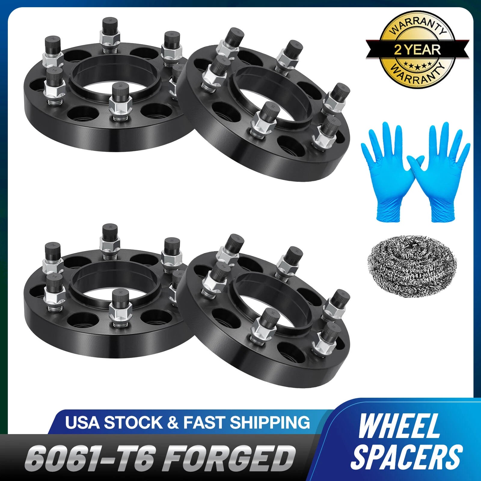 4X 1" Hubcentric Wheel Spacers 6x135 14x1.5 for Ford F150 (2015–2024)