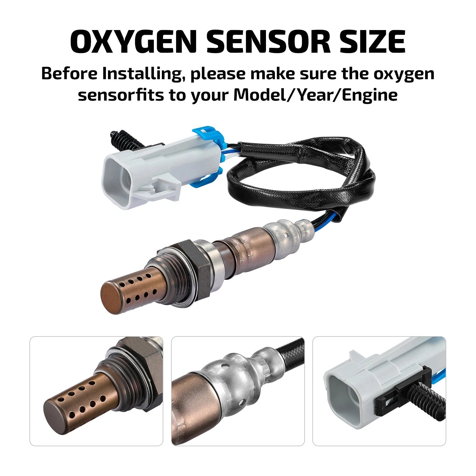 2X Oxygen Sensors O2 Upstream for Chevrolet Silverado 3500 HD (2007–2011)
