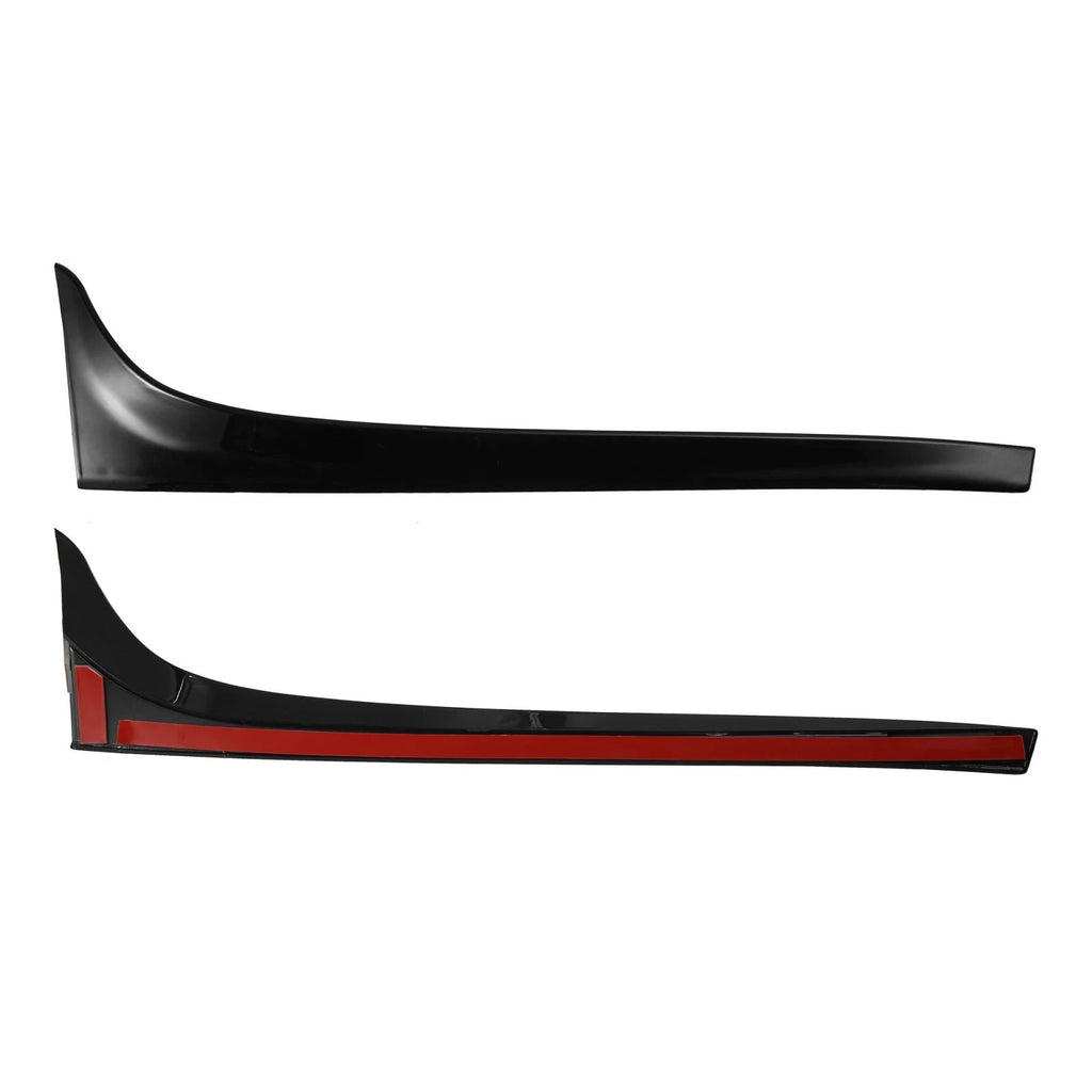 2X Black Rear Window Side Spoiler Wing Trim for Volkswagen Golf 7 (2014–2018)