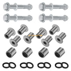 2 Front A Arm Bushing Bearing Seal & Bolt Kit for Suzuki Kawasaki Arctic Cat 400 (2000–2023)