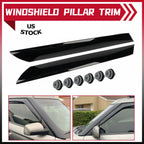 2X Windshield Pillar Trim Molding for Kia Soul (2010–2013) LH+RH