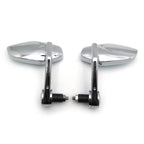 Polygon Mirrors Chrome for Honda Suzuki Kawasaki Yamaha (7/8" 1" Diameter)
