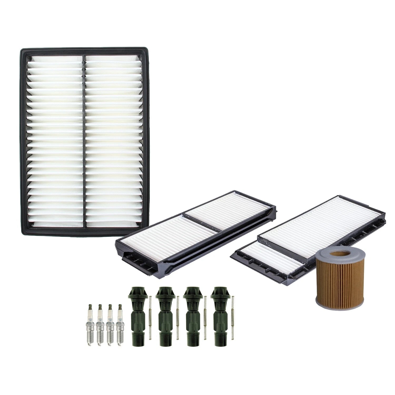 Tune Up Kit with 4 NGK Spark Plugs & Boots for Mazda 3 (2004–2009)