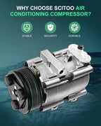 A/C Compressor for Ford E-350 Econoline 1997-1998, Excursion 2000-2001 CO 101490C