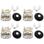 4X Carburetor Repair Rebuild Kit for Kawasaki Zephyr ZR750H ZR-7 ZR-7S (1991–2000)
