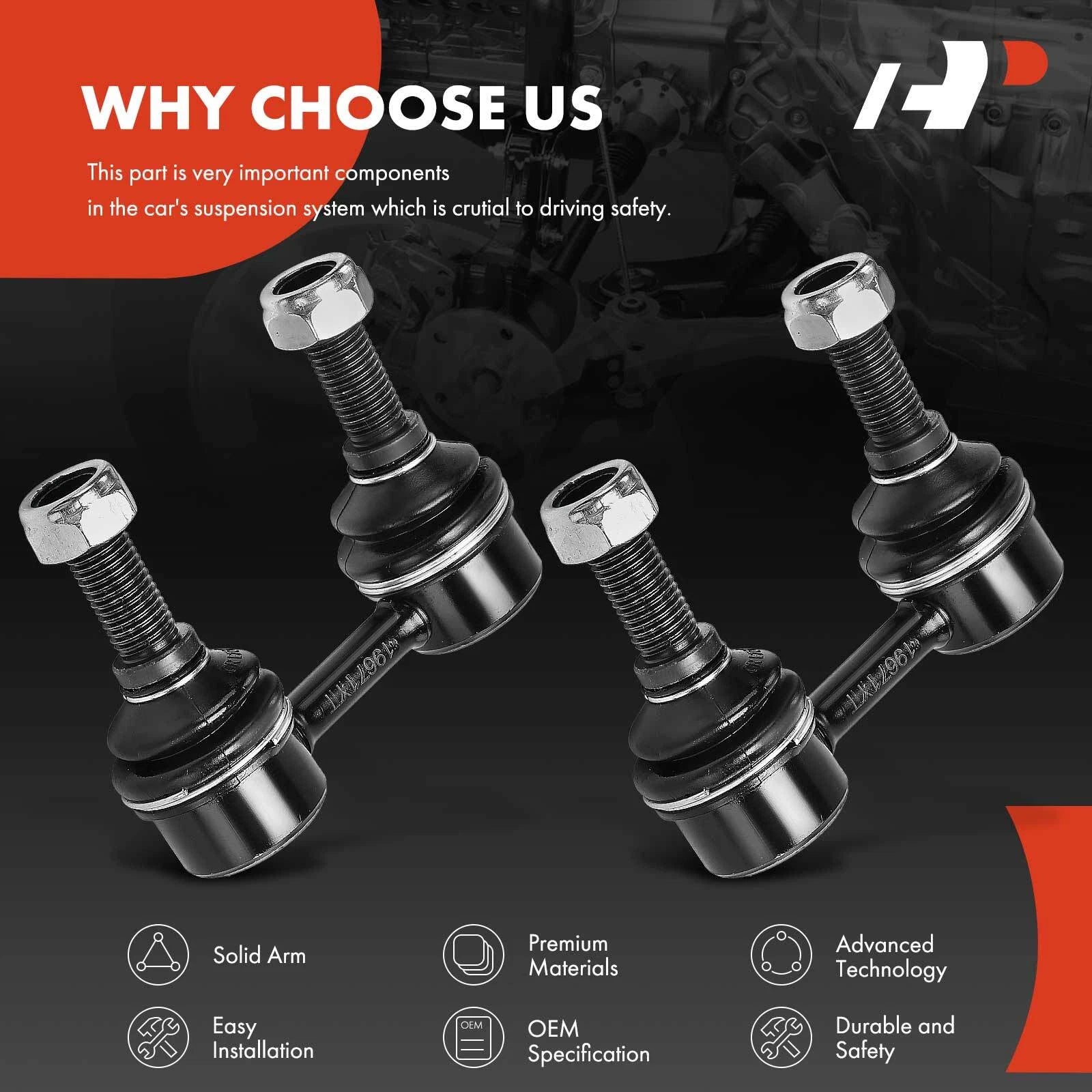 2X Rear Stabilizer Sway Bar Link for BMW X5 (2000-2006)