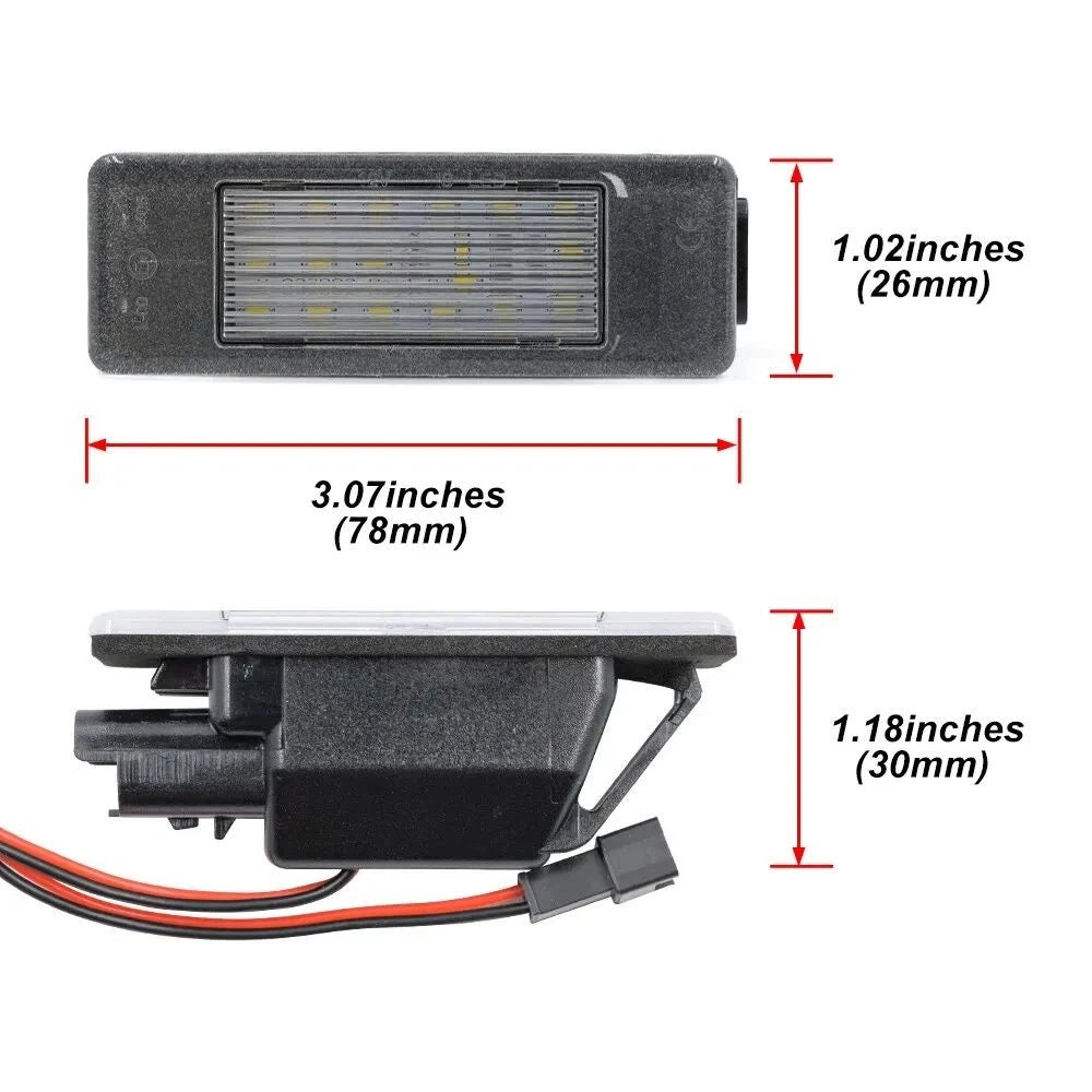 2X Rear License Plate LED Light for Mercedes Benz Sprinter W906 (2007–2018)