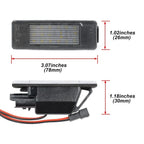 2X Rear License Plate LED Light for Mercedes Benz Sprinter W906 (2007–2018)
