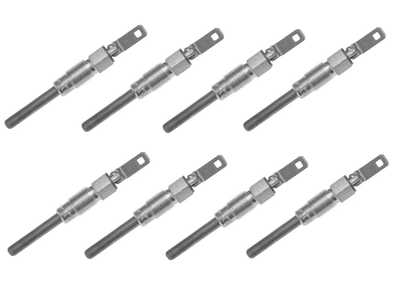 Set of 8 Steel Diesel Glow Plugs for Hummer GMC Chevrolet AM General V8
