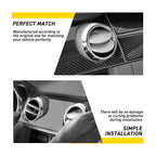 6Pcs Carbon Fiber Interior Gear Shift Trim for Honda Accord (2013–2017)