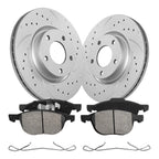 Front Disc Brake Rotors + Brake Pads for Mazda 5, Mazda 3 (2006–2012)