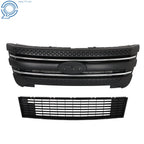 2X Front Bumper Grille Assembly for Ford Explorer (2011-2015)