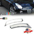 2X Clear Lens White LED Front Sidemarker Lights for Pontiac Solstice/Sky (2006–2010)