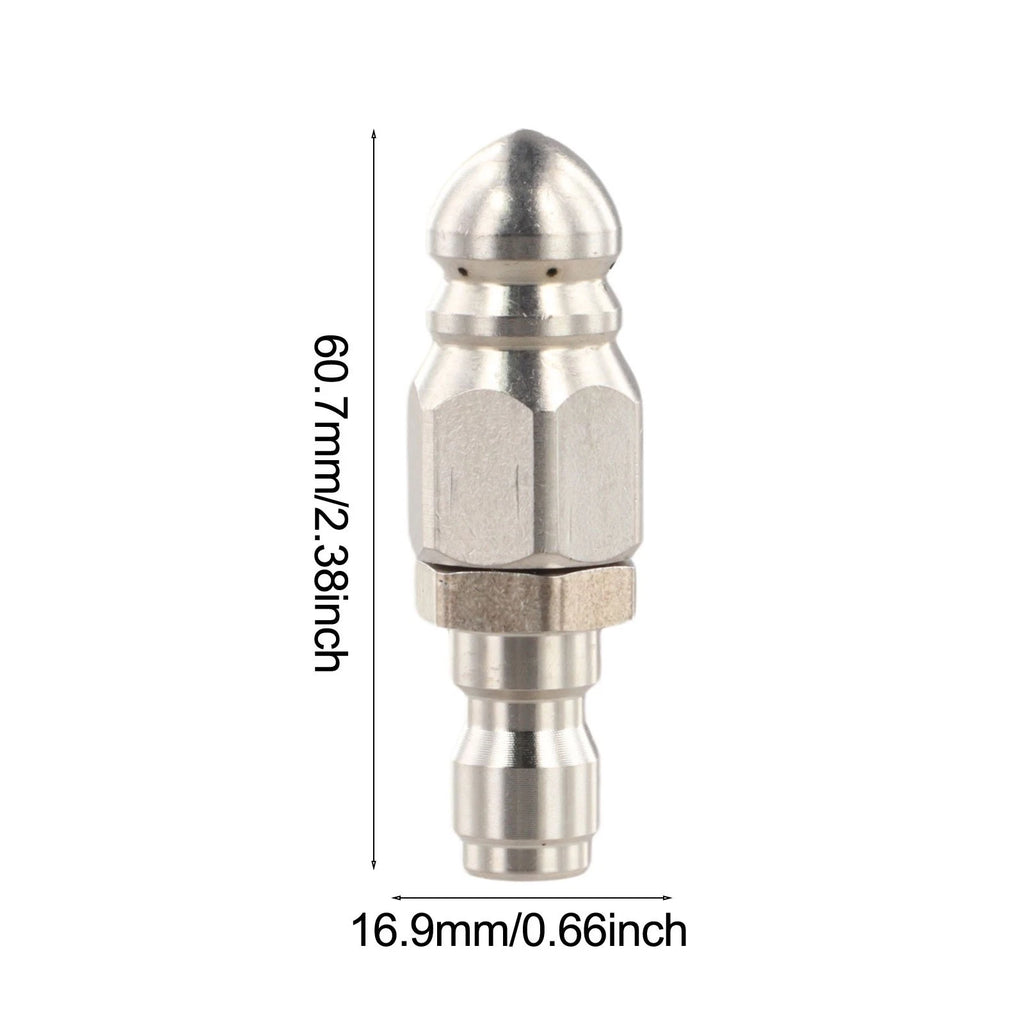Stainless Steel Sewer Jet Nozzle for Pipe Cleaning (Universal Fit)