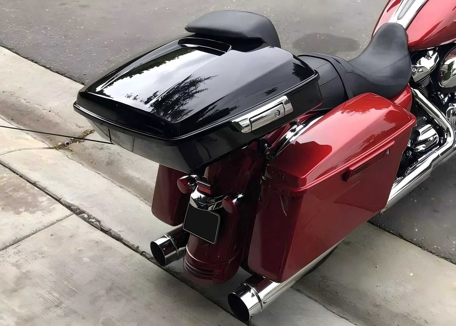 Chopped Trunk Pack for Harley Touring Street Glide Road King (2014–2026)