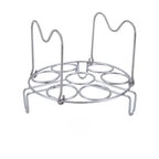 7 Hole Stainless Steel Steamer Rack with Handle for Steam Circulation (15cm)