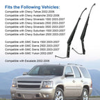 Pair Windshield Wiper Arms for Chevy Tahoe GMC Yukon Suburban