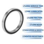 Deep Groove Ball Bearing 6810DDU for Scooter Skateboard (50x65x7mm)