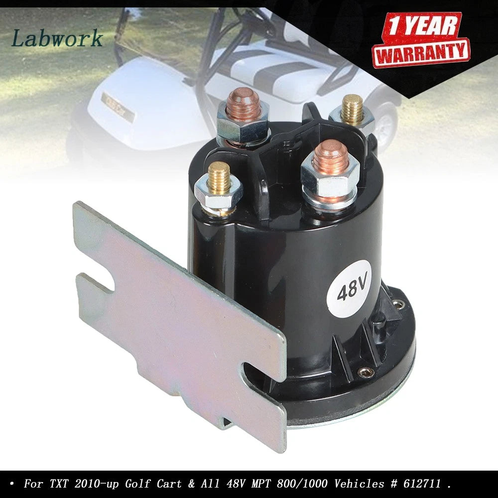 48 Volt 4 Terminal Solenoid for EZgo TXT Golf Cart (2010–Present)