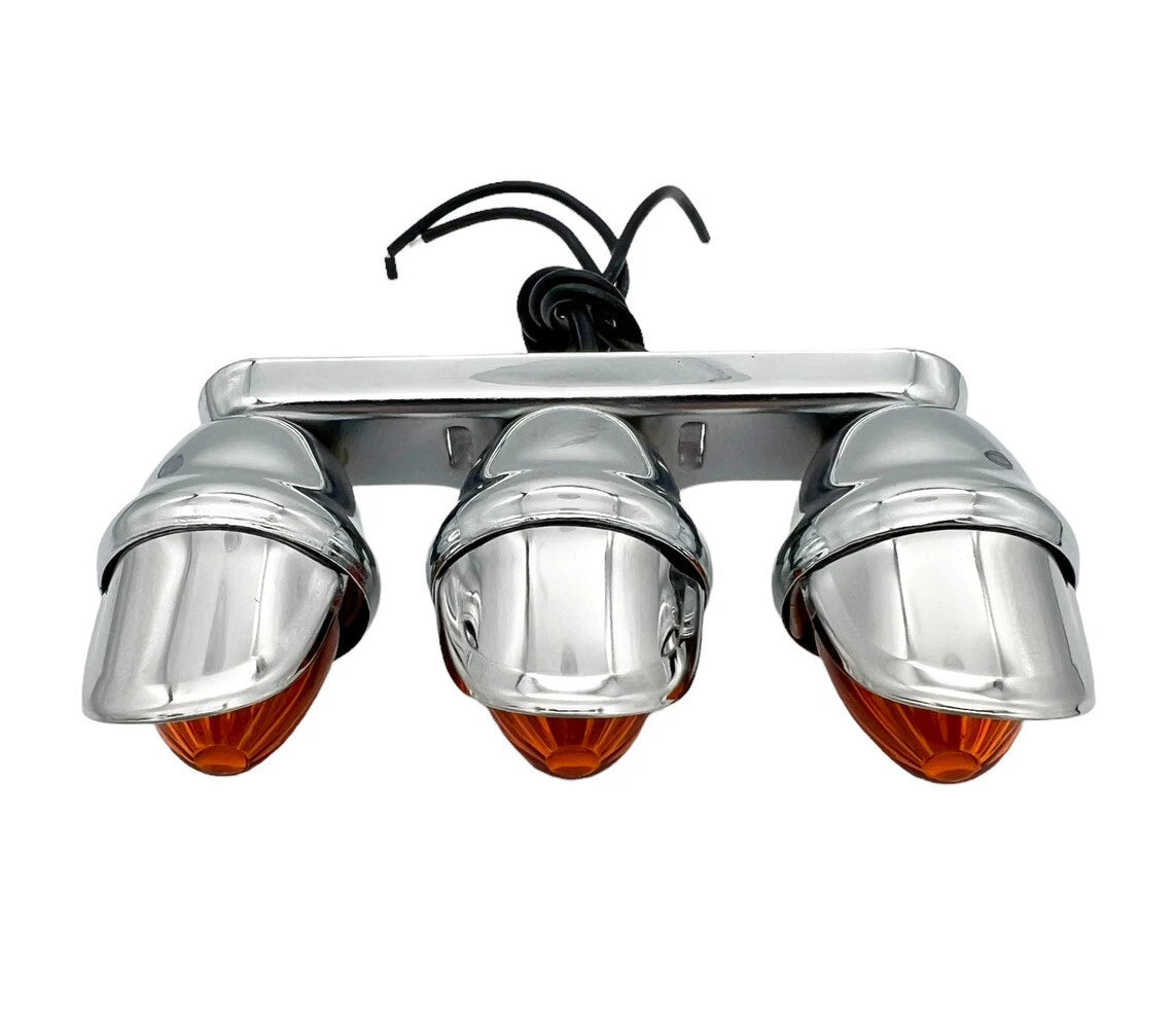 Auxiliary Mini Light Amber Lenses with Visor for Triple Use (Universal)