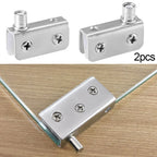 2X Metal Door Hinges for Cupboard (Pivot Clip)