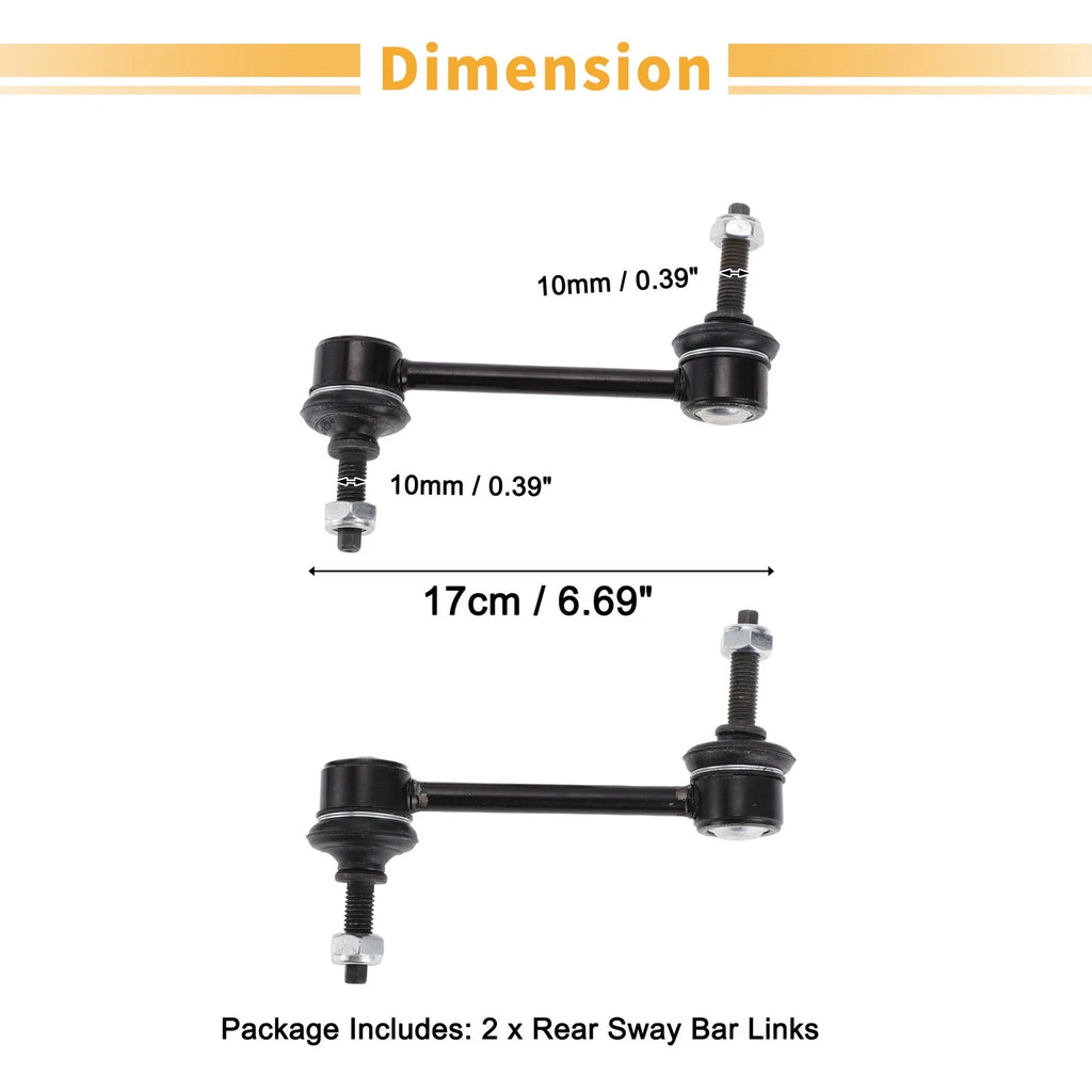 2X Rear Stabilizer Sway Bar Link for Lincoln MKT (2010) & Ford Flex (2009)