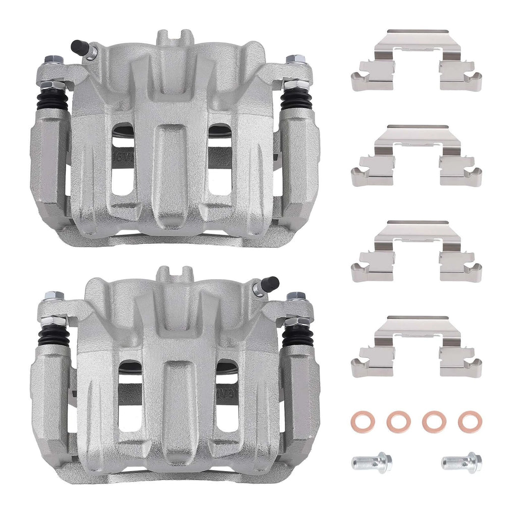Front Left & Right Disc Brake Caliper w/Bracket for Acura RDX, Honda CR-V, Odyssey (2007–2021)