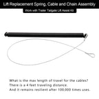 Trailer Tailgate Lift Assist Spring Cable Kit for Gorilla-Lift Trailer