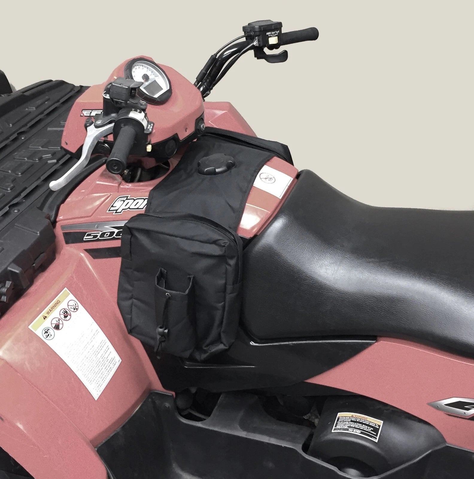 Padded Cargo Storage Saddle Bag for ATV UTV Motorcycle (Weather Resistant)