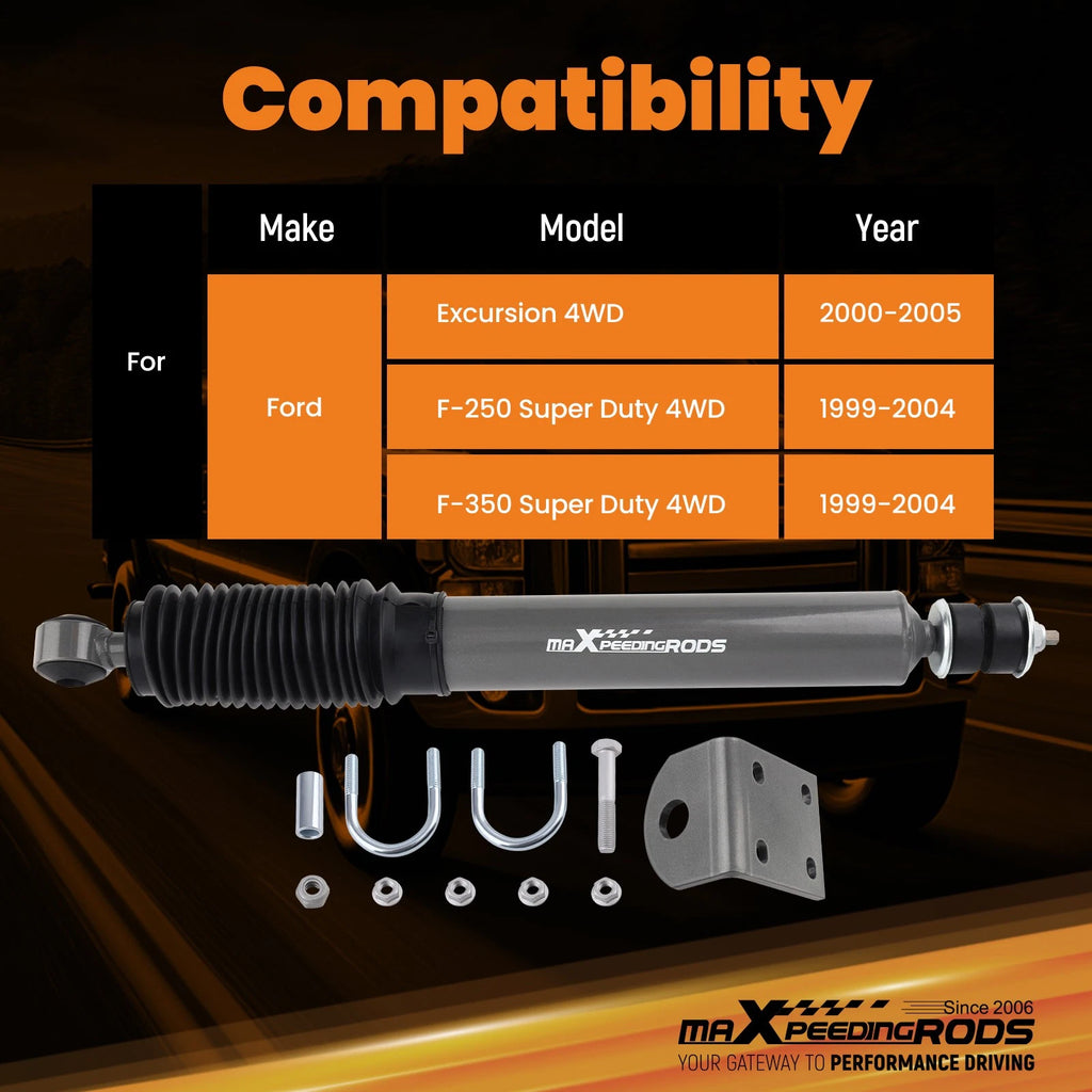 Steering Stabilizer for Ford F-250 F-350 Super Duty 4WD (1999–2004)