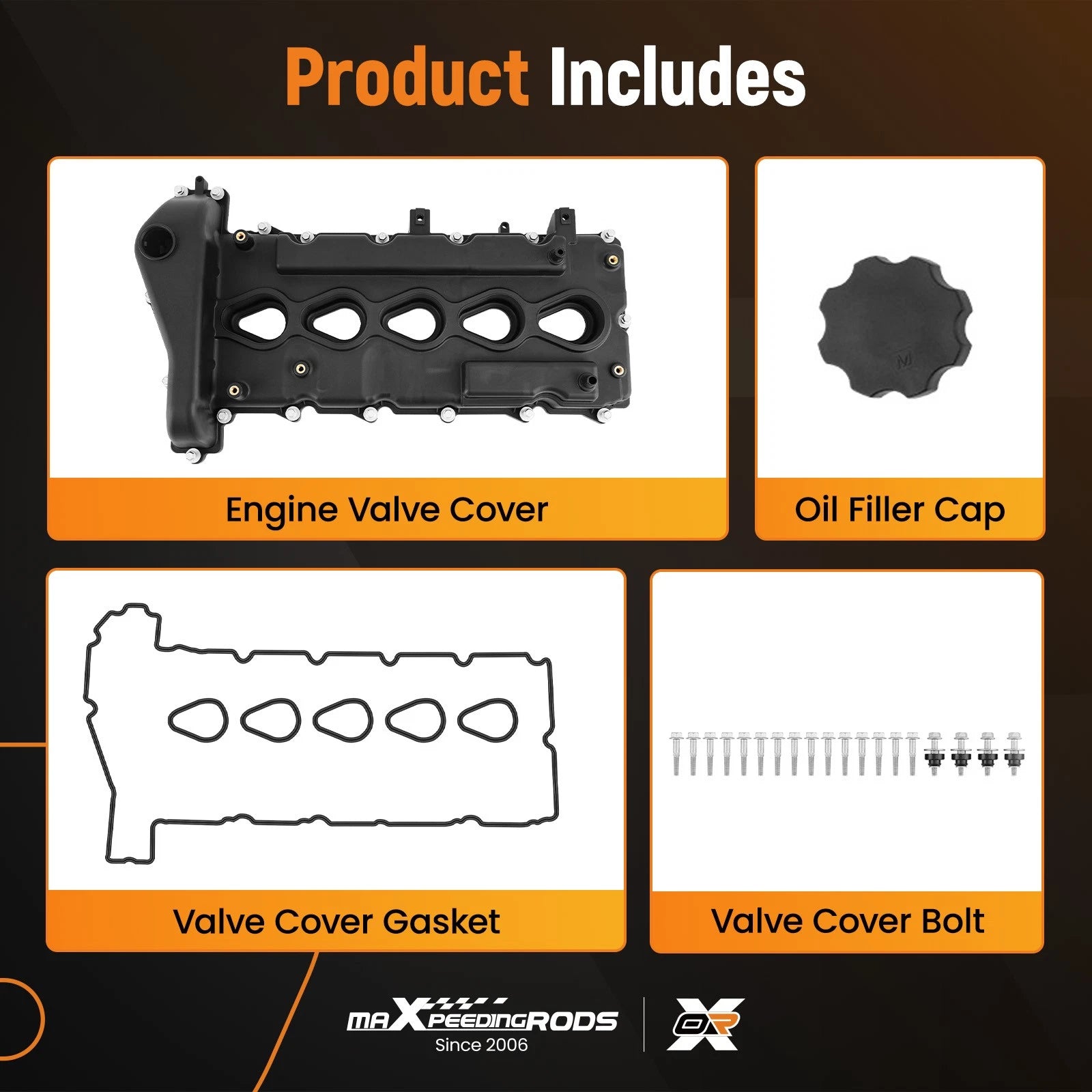 Valve Cover with Gasket for Chevrolet GMC Hummer Isuzu 3.5L (2004–2006) 12591996