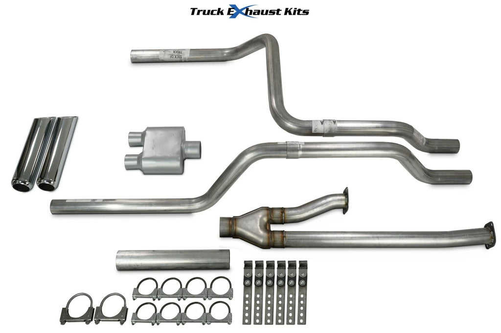 2.5" Dual Exhaust Kit for Toyota Tundra (2009–2013) - Chrome Tip