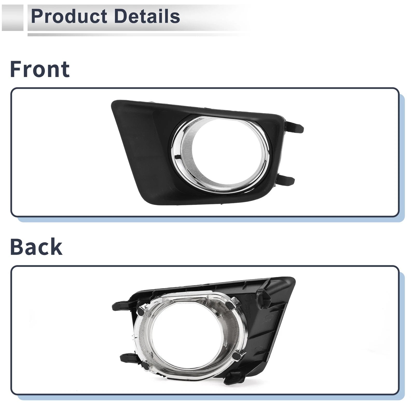 1 Pc Fog Light Grill for Toyota Tacoma (2012–2015) No. 8148204030